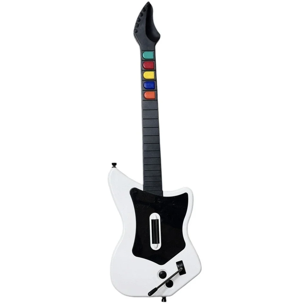 PS2 Red Octane Guitar Hero Wireless Bundle W/GH3 Game PlayStation 2 NO DONGLE